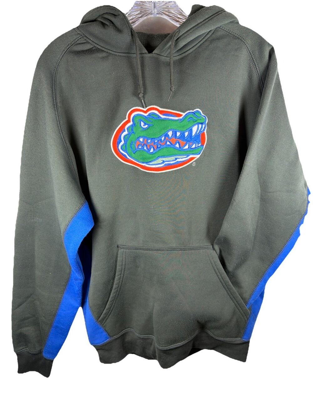 Florida Gators Hoodie Mens M NCAA By KA Black Blue Oversized Embroidered Logo